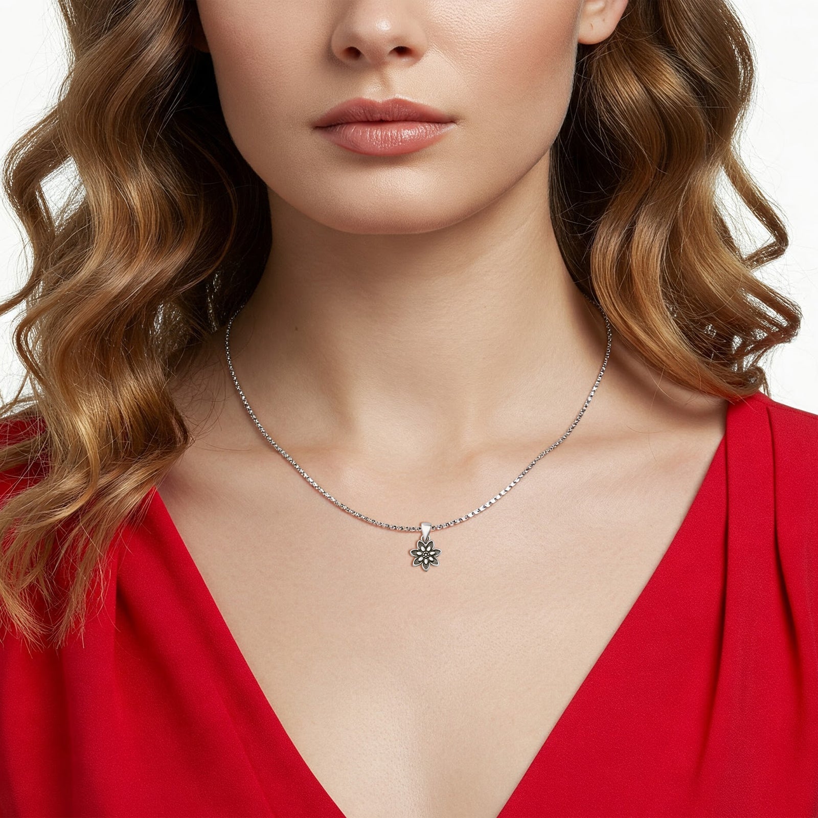 Flower Pendant Necklace