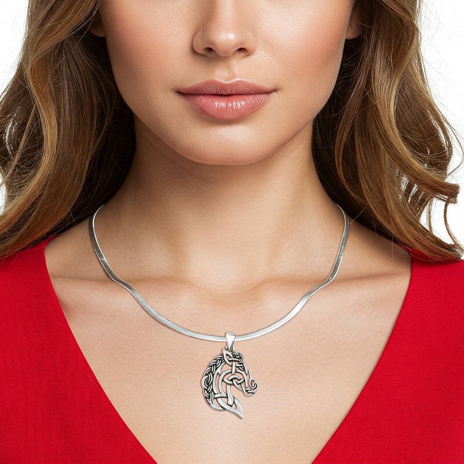 Horse Head Pendant Necklace