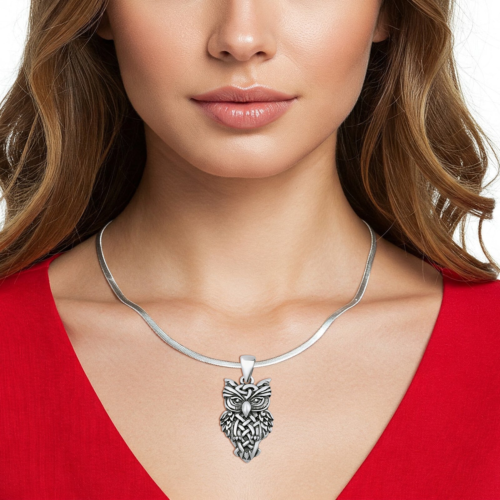 Owl Charm Pendant Necklace