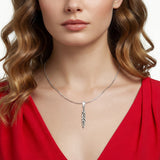 Surfboard Wave Pendant Necklace