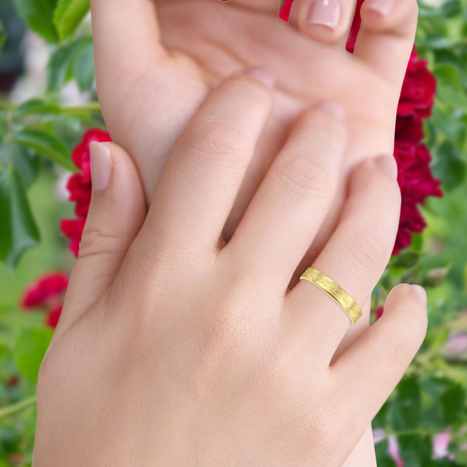 Mountain Wedding Band