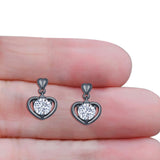 Heart Stud Earrings