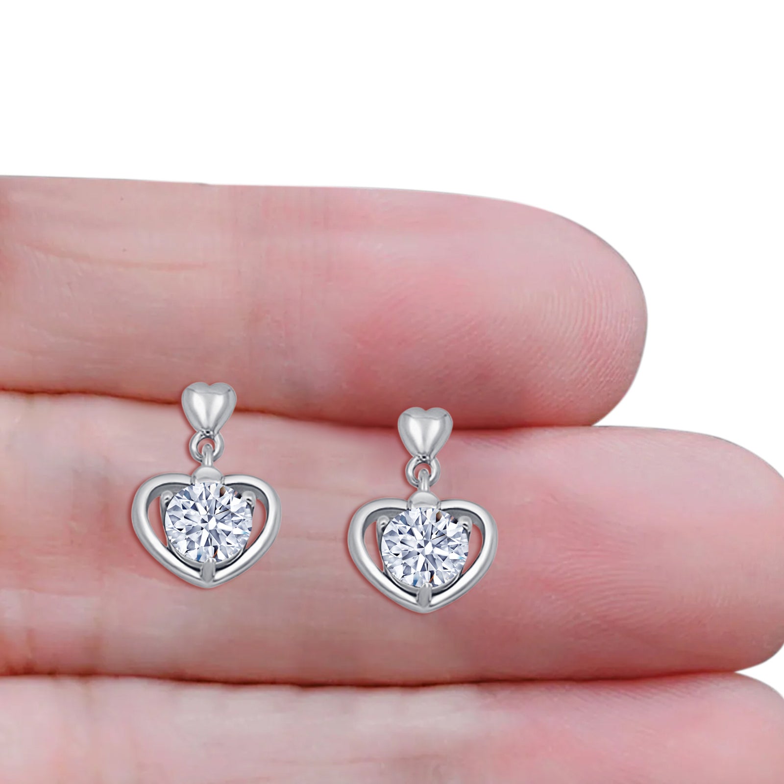 Heart Stud Earrings