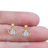Heart Stud Earrings