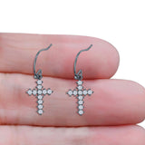 Cross Fishhook Earring