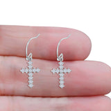 Cross Fishhook Earring