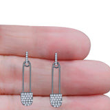 Safety Pin Stud Earrings