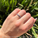 Full Eternity CZ Bezel Set Ring