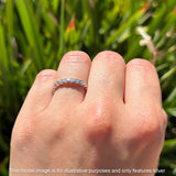 Full Eternity CZ Bezel Set Ring