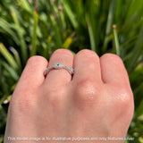 Art Deco 4mm Evil Eye Marquise Band Cluster Cubic Zirconia 925 sterling Silver