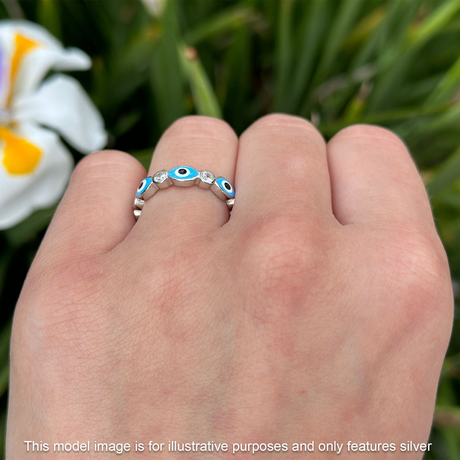 Good Luck Evil Eye Ring