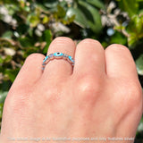 Evil Eye Ring CZ Full Eternity Band.