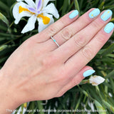 Heart Turquoise Full Eternity Band.