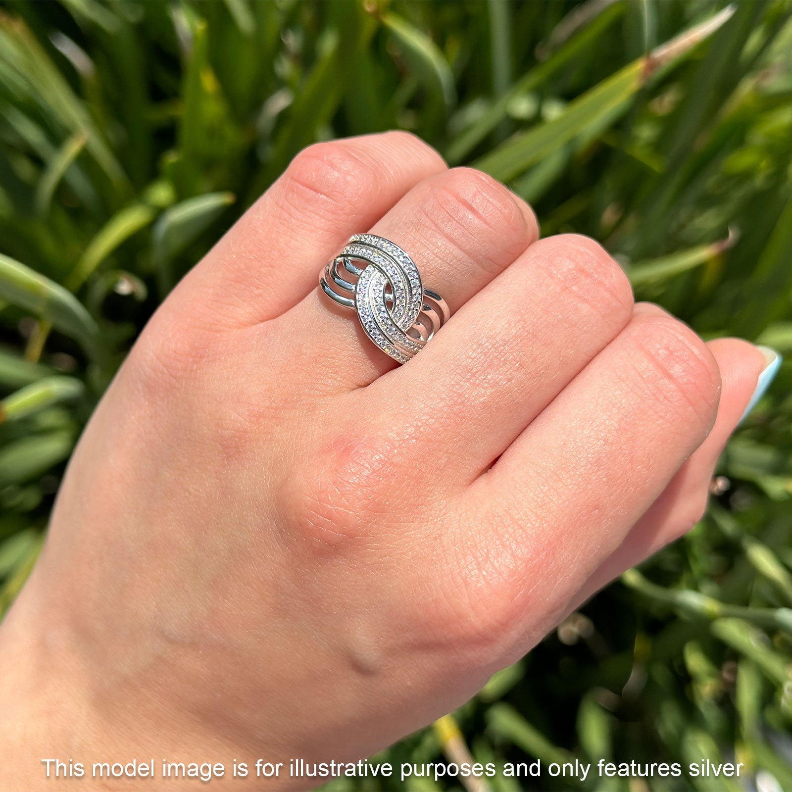 Crossover Stackable Ring