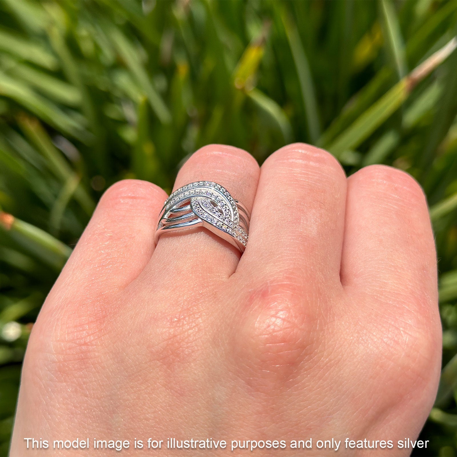 Crossover Stackable Ring