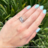 Crossover Ring Stackable Band