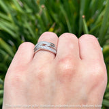 Crossover Ring Stackable Band