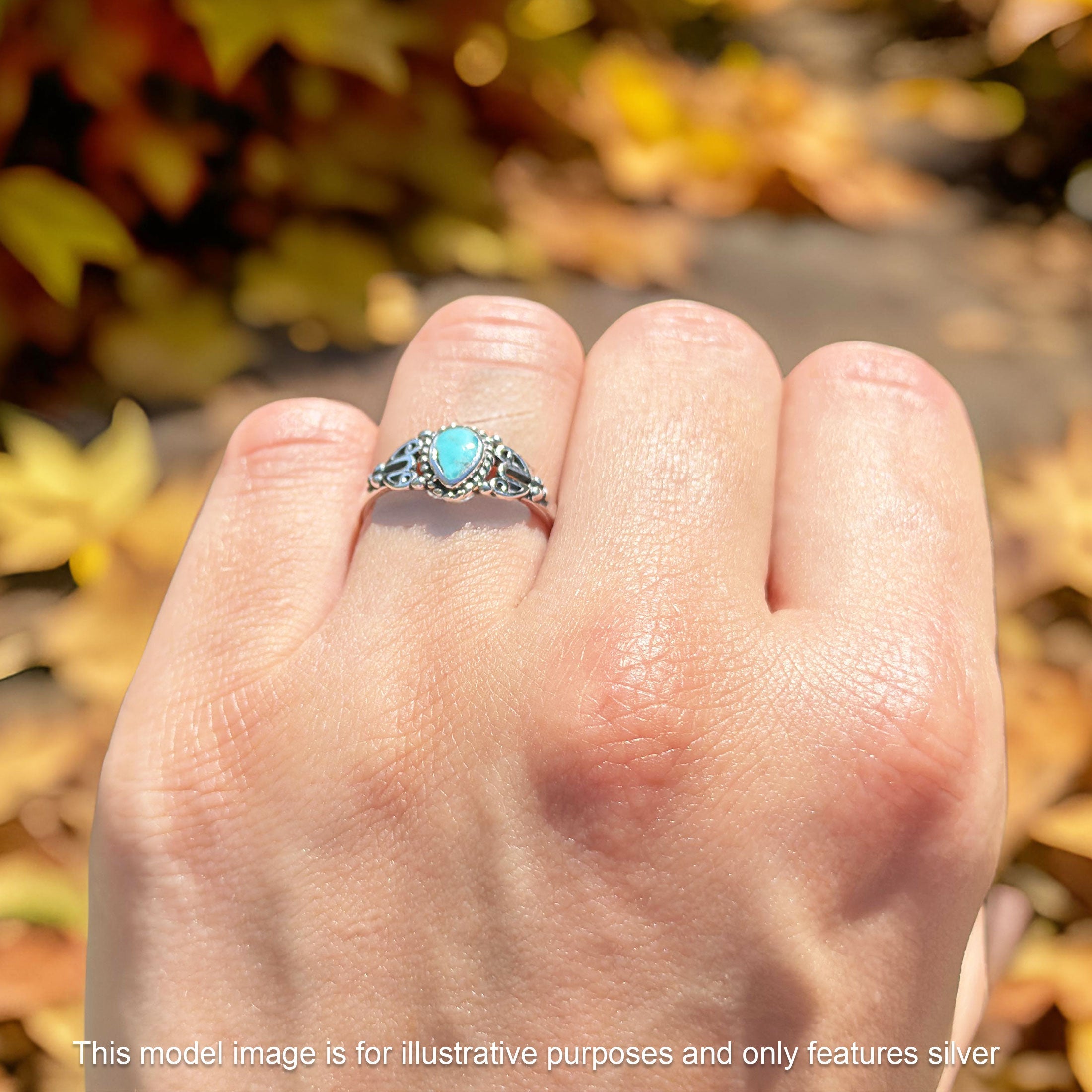Pear Teardrop Twisted Ring