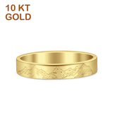 10K Yellow Gold 3.5mm Mountain Band Wedding Ring