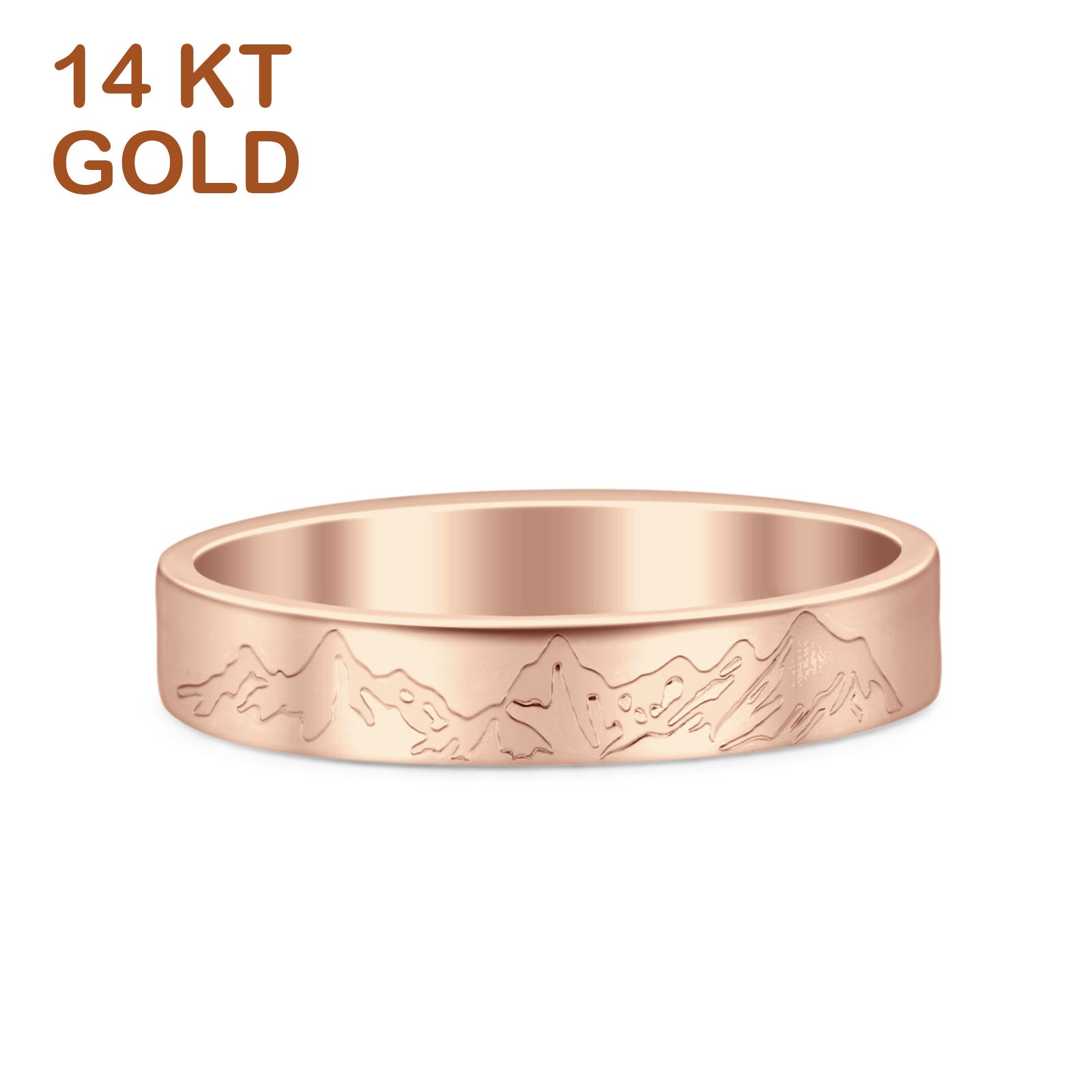 Mountain Wedding Band