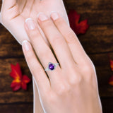 Pear Teardrop Natural Stone Wedding Ring