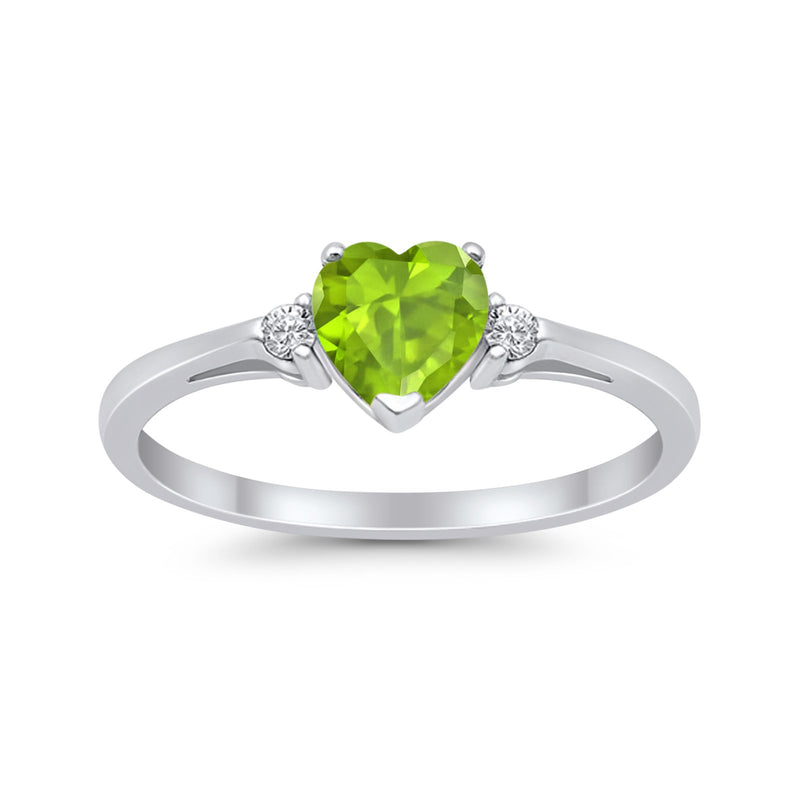Wedding Heart Promise Ring Simulated Cubic Zirconia 925 Sterling Silver