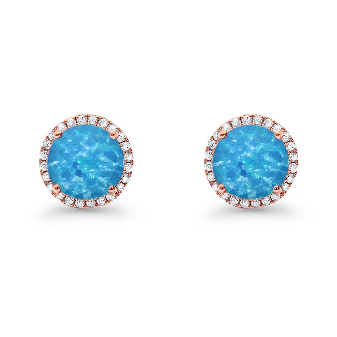 Stud Solitaire Wedding Earrings 925 Sterling Silver Simulated CZ Stud Earrings