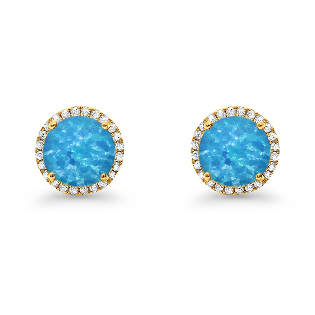 Stud Solitaire Wedding Earrings 925 Sterling Silver Simulated CZ Stud Earrings