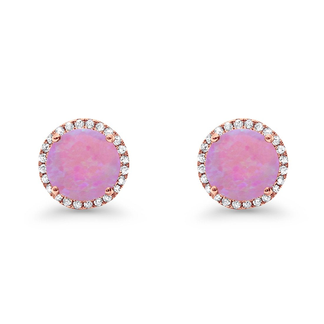 Stud Solitaire Wedding Earrings 925 Sterling Silver Simulated CZ Stud Earrings