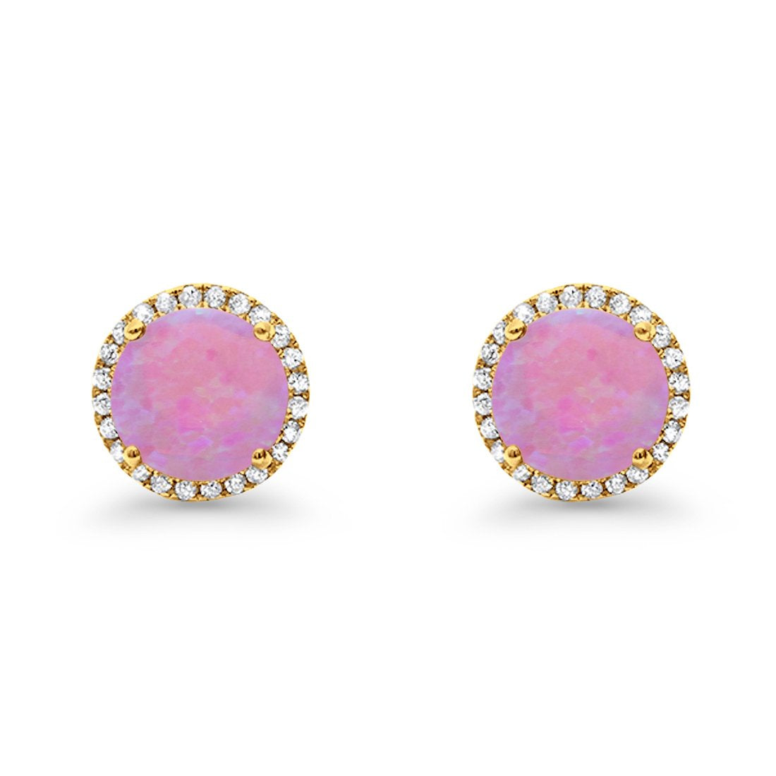 Stud Solitaire Wedding Earrings 925 Sterling Silver Simulated CZ Stud Earrings