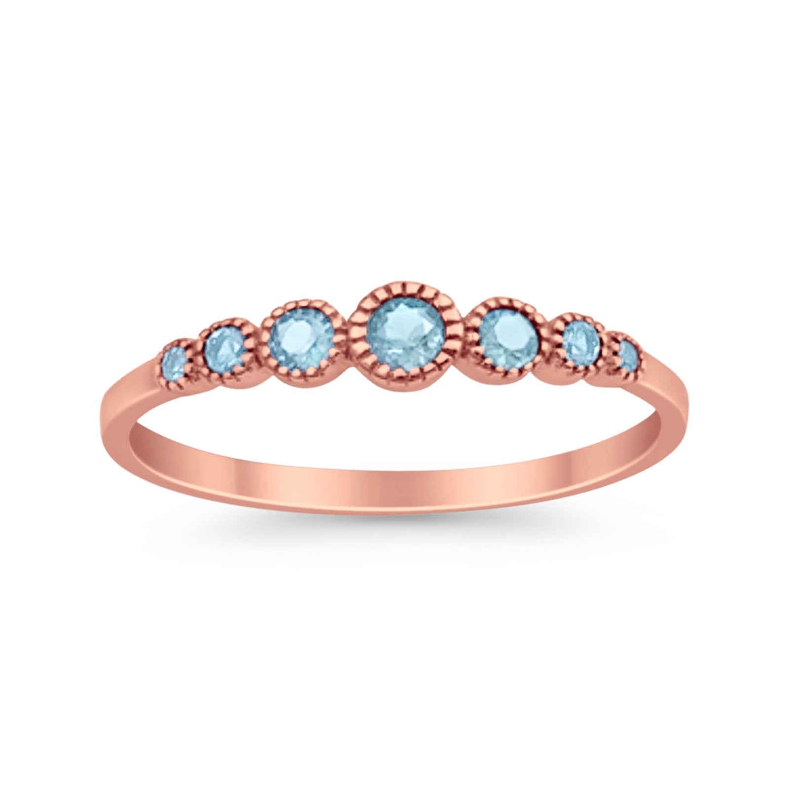 Half Eternity Petite Dainty Wedding Band Ring Simulated CZ 925 Sterling Silver