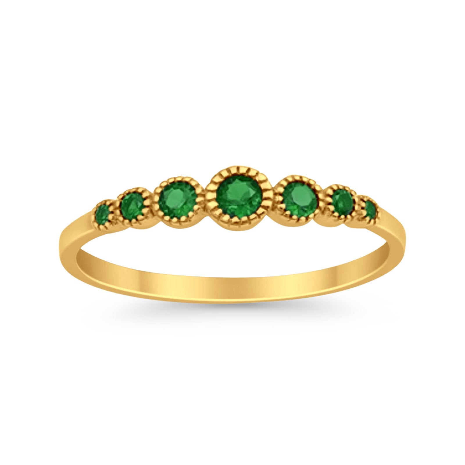 Half Eternity Petite Dainty Wedding Band Ring Simulated CZ 925 Sterling Silver