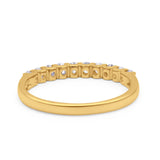 14K Gold 3mm Natural Diamond Wedding Engagement Stacking Eternity Band Ring 0.35ct G SI