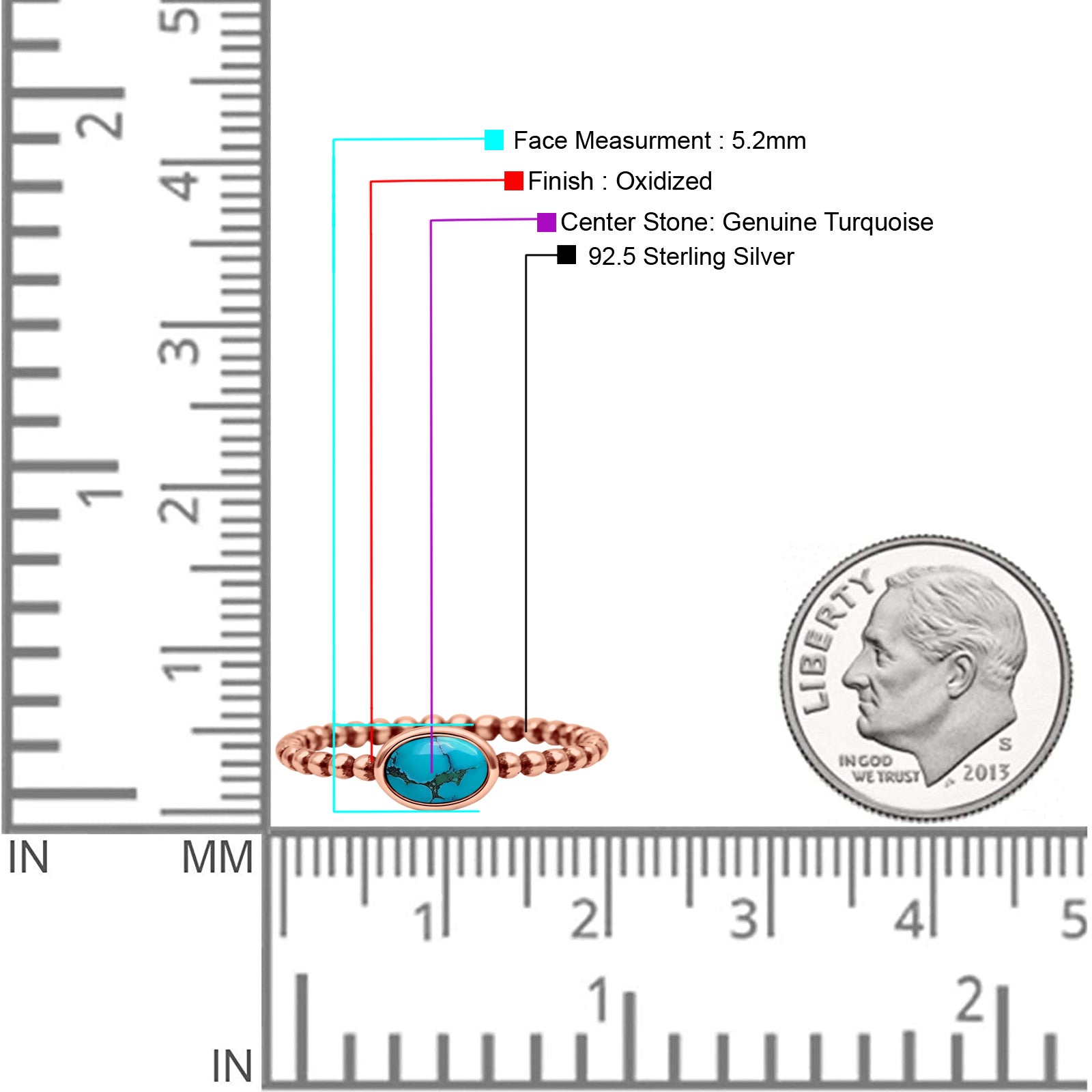 Beaded Oxidized Thumb Ring Oval Statement Fashion Ring Band Lab Created Opal 925 Sterling Silver