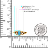 Heart Oval Thumb Ring Oxidized Statement Fashion Ring Band Lab Created Opal 925 Sterling Silver