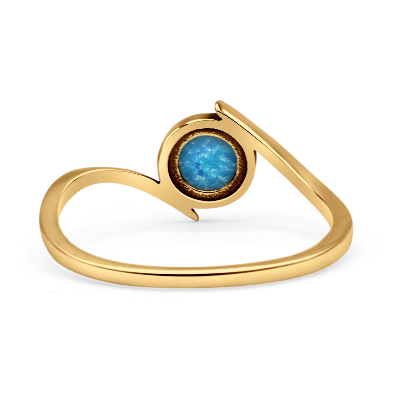 Thumb Ring Round Oxidized Statement Fashion Ring Band Lab Created Opal 925 Sterling Silver