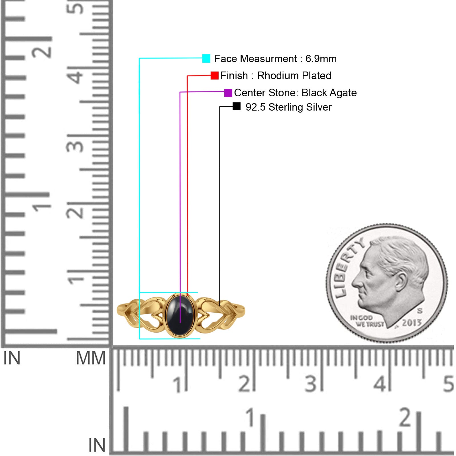 Swirl Filigree Hearts Oval Petite Dainty Thumb Ring Lab Created Opal Statement Fashion Ring 925 Sterling Silver