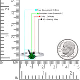 Art Deco Bunny Rabbit Round Thumb Ring Fashion Oxidized Lab Created Opal Solid 925 Sterling Silver