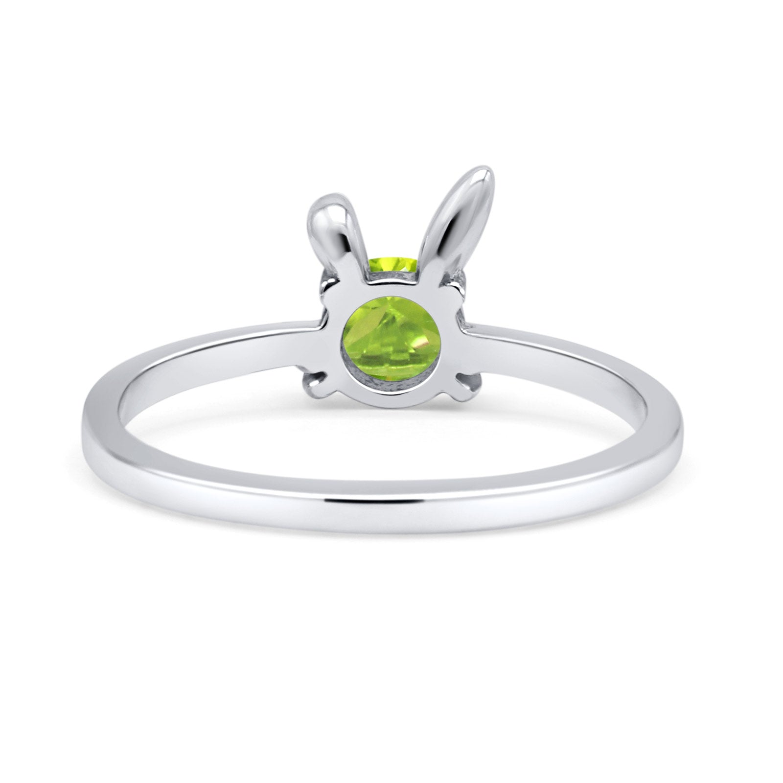 Art Deco Bunny Rabbit Round Thumb Ring Fashion Oxidized Lab Created Opal Solid 925 Sterling Silver