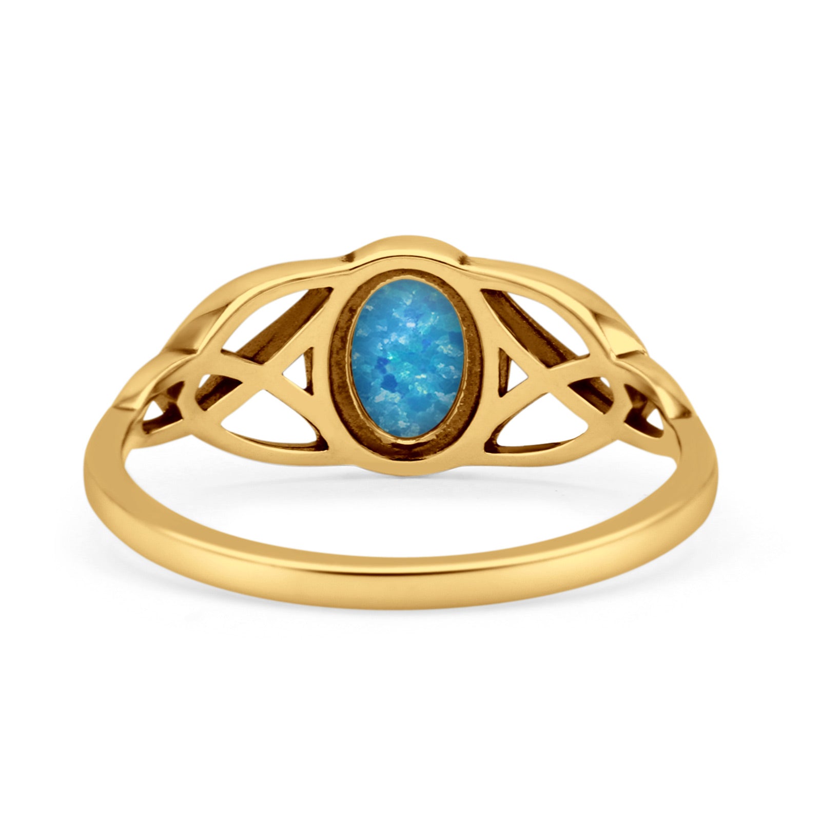 Oval Art Deco Celtic Band Petite Dainty Thumb Ring Lab Created Opal Statement Fashion Ring 925 Sterling Silver