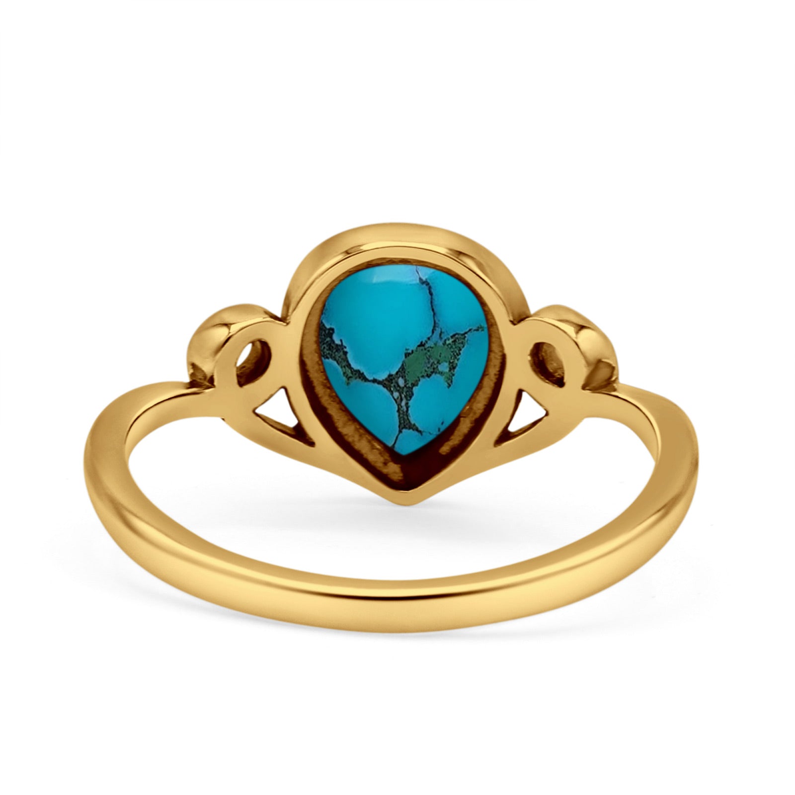 Pear Statement Fashion Vintage Style Thumb Ring Lab Created Opal Oxidized 925 Sterling Silver