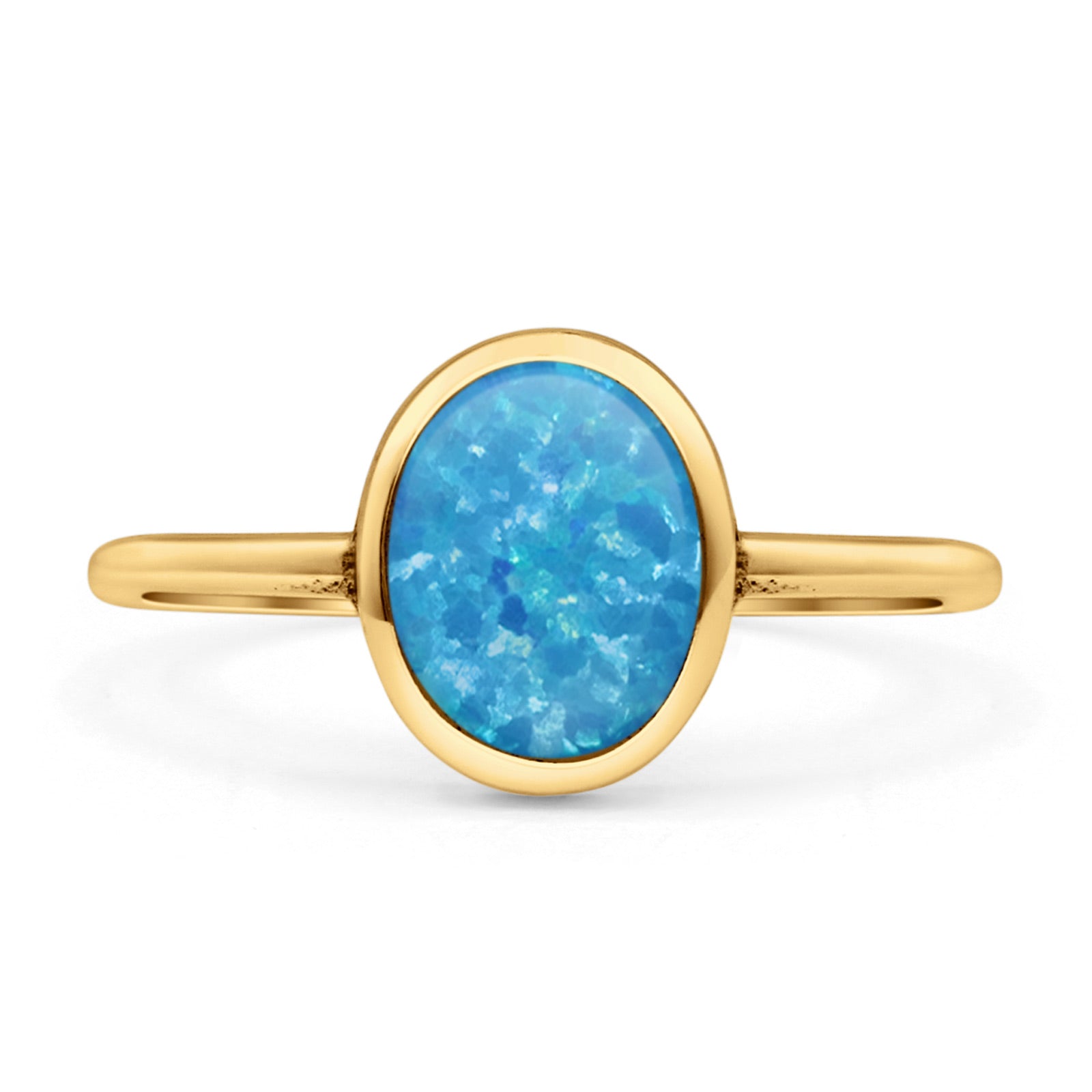 Oval Statement Fashion Petite Dainty Thumb Ring Lab Created Opal Solid 925 Sterling Silver