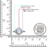 Oval Statement Fashion Thumb Ring Lab Created Opal Oxidized Solid 925 Sterling Silver