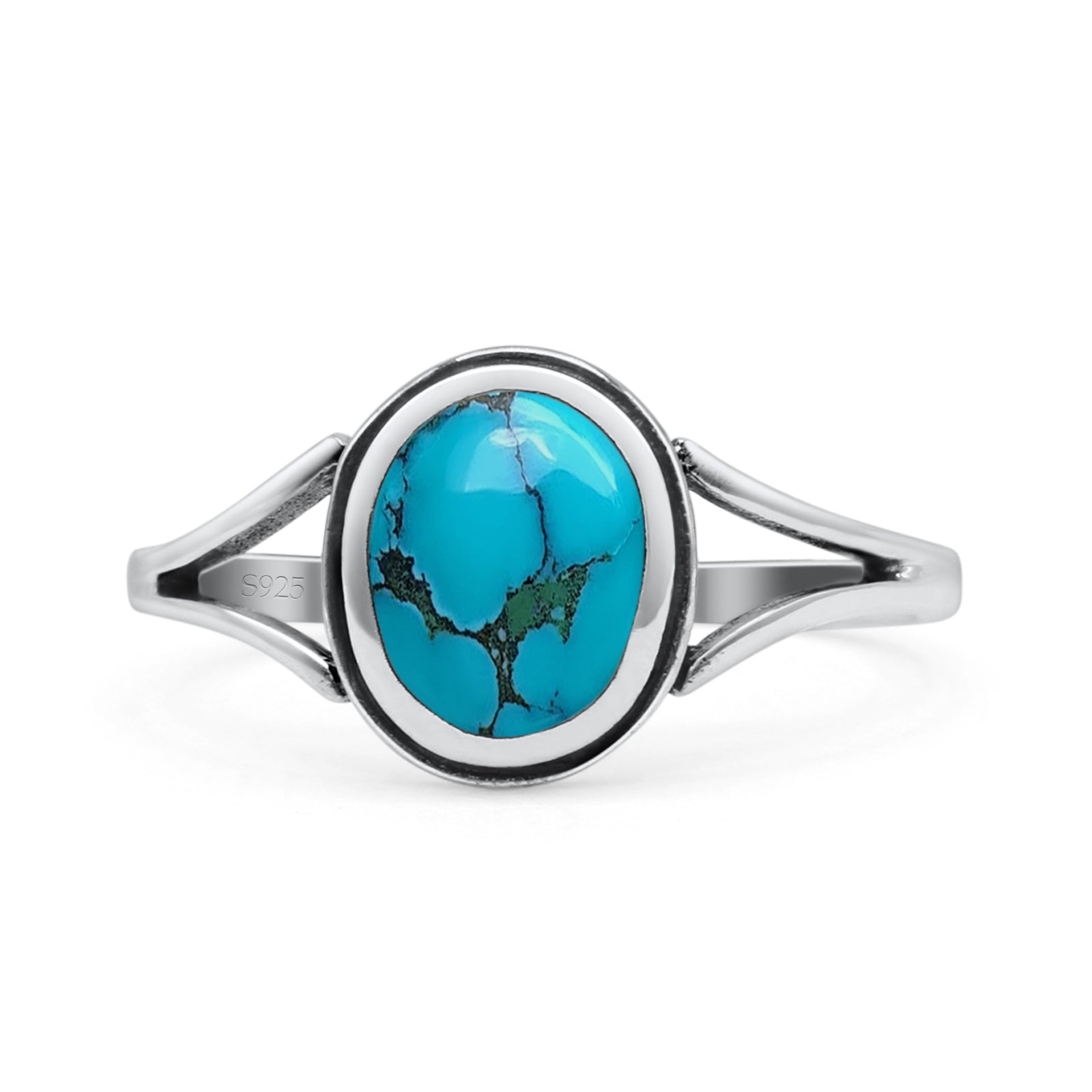 Oval Statement Fashion Thumb Ring Lab Created Opal Oxidized Solid 925 Sterling Silver