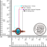 Oxidized Petite Oval Lab Created Opal Ring 925 Sterling Silver