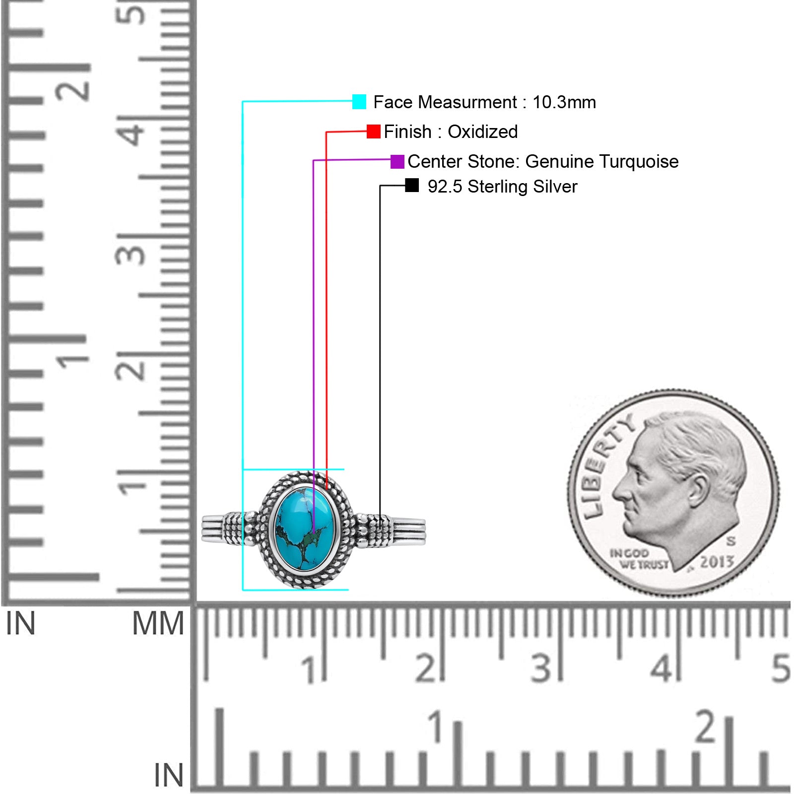 Oxidized Petite Oval Lab Created Opal Ring 925 Sterling Silver