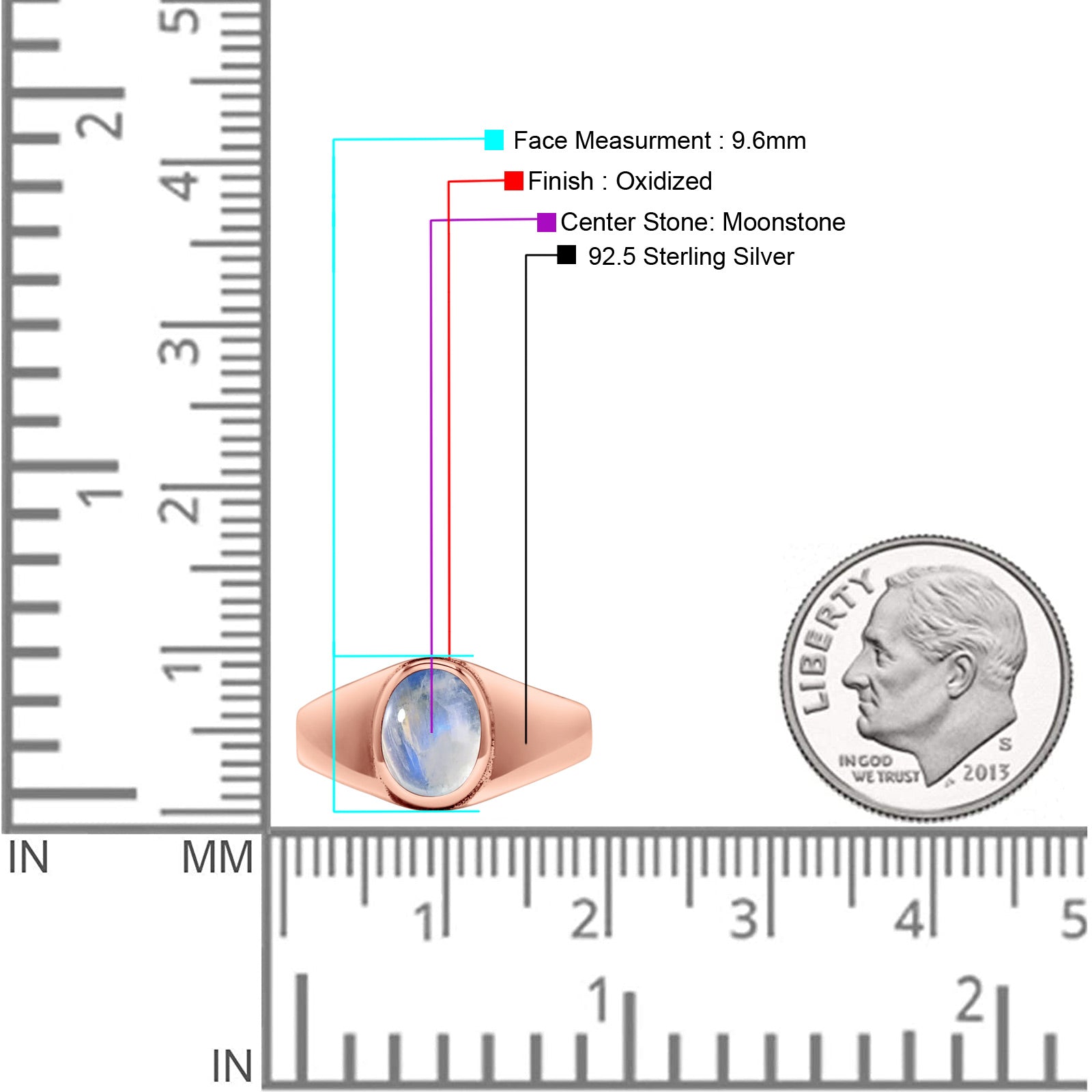 Petite Dainty Statement Fashion Oval Thumb Ring Lab Created Opal Solid 925 Sterling Silver