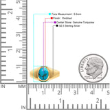 Petite Dainty Statement Fashion Oval Thumb Ring Lab Created Opal Solid 925 Sterling Silver