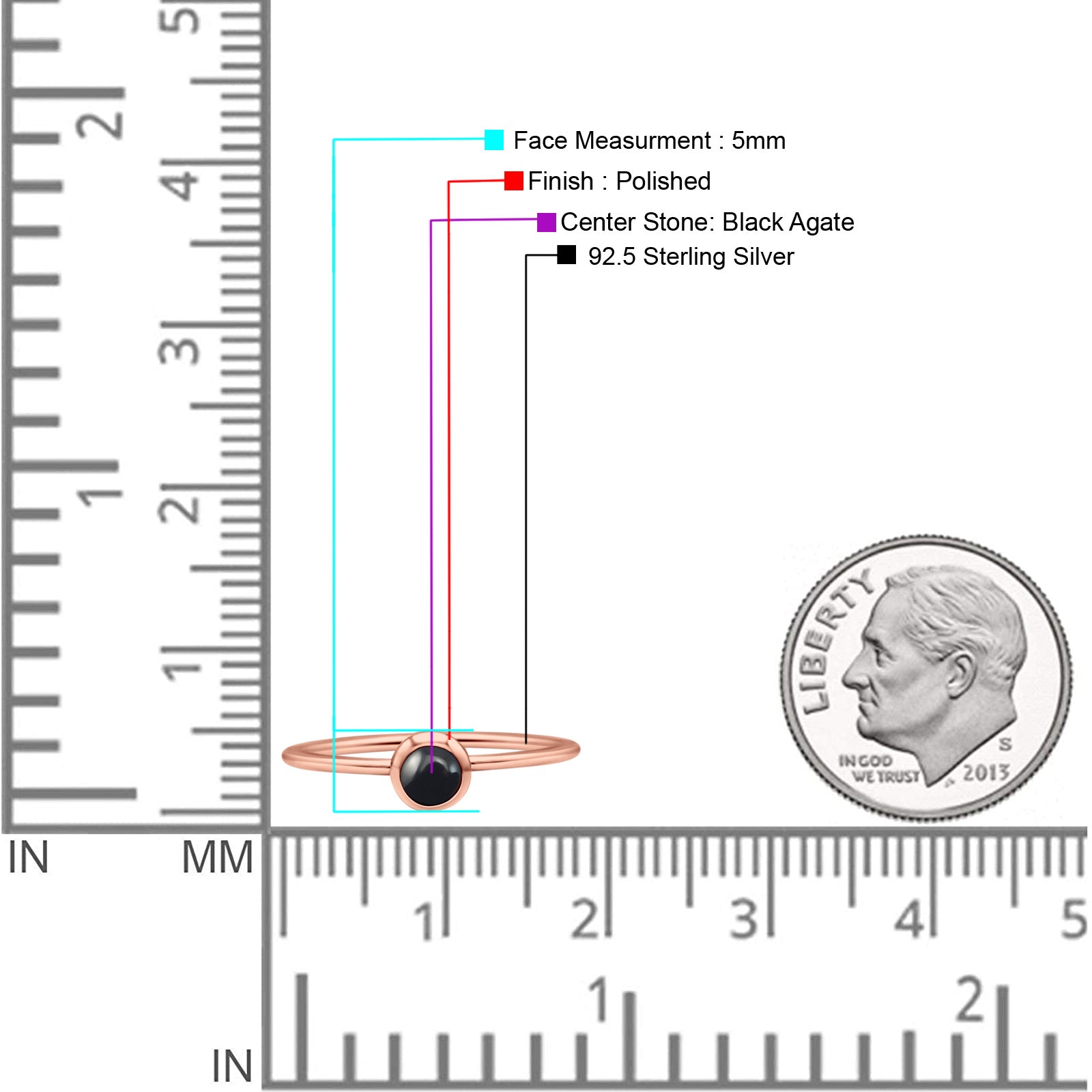 Round Fashion Statement Petite Dainty Thumb Ring Lab Created Opal Solid 925 Sterling Silver