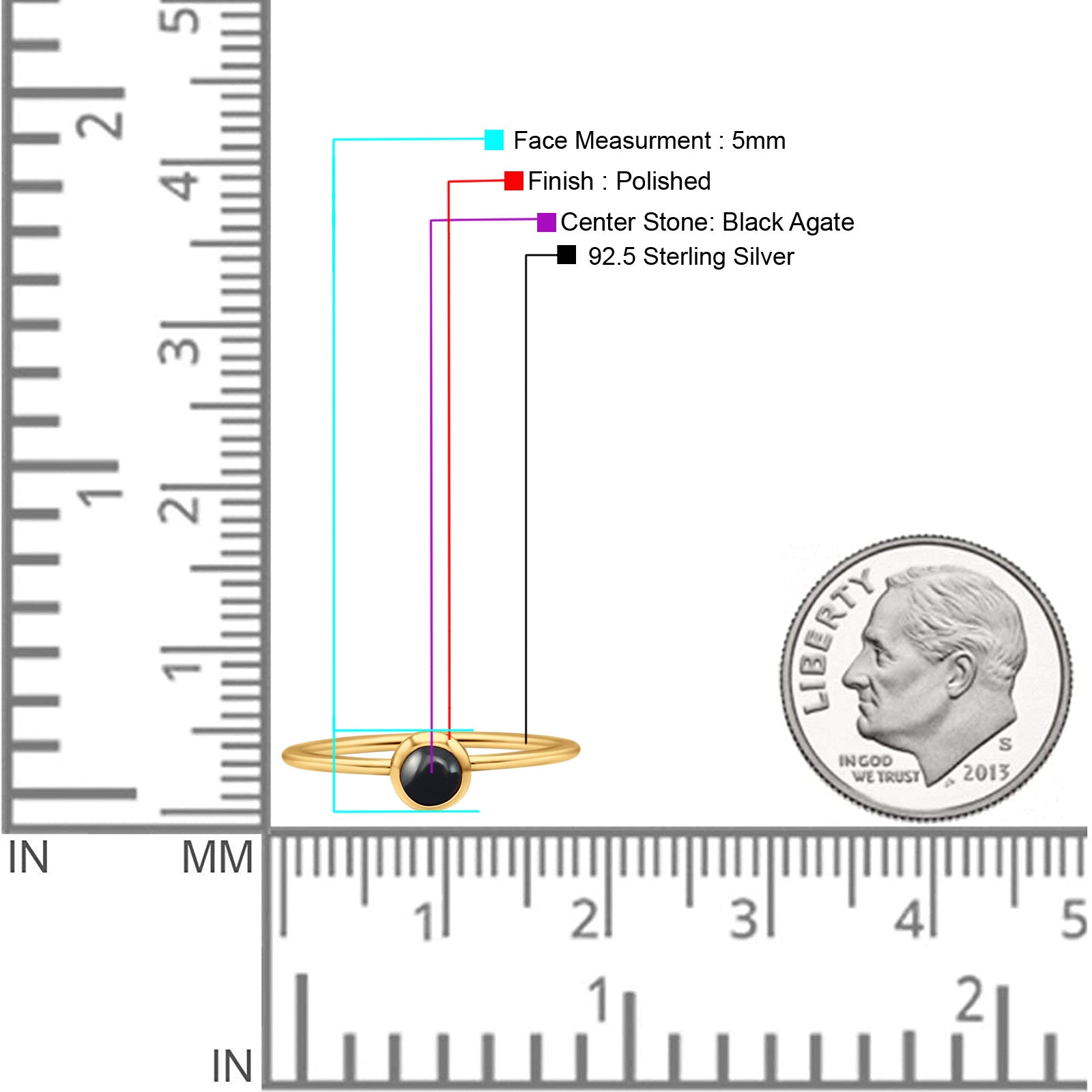 Round Fashion Statement Petite Dainty Thumb Ring Lab Created Opal Solid 925 Sterling Silver